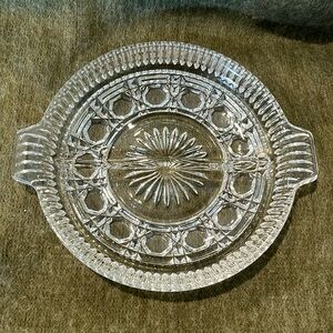 Federal Windsor Clear Glass Divided Relish Dish